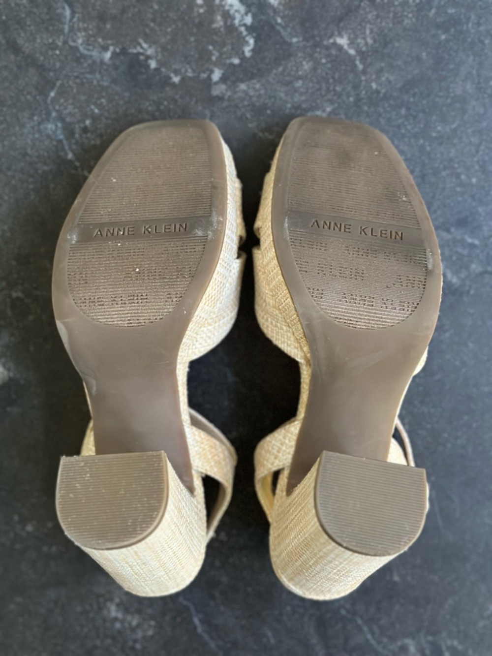 Anne Klein Platform Block Heel Sandals - Picture 7 of 8